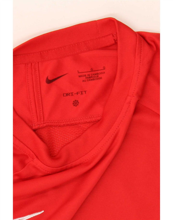 Tricou Nike Dri Fit pentru bărbați Top mare roșu colorblock