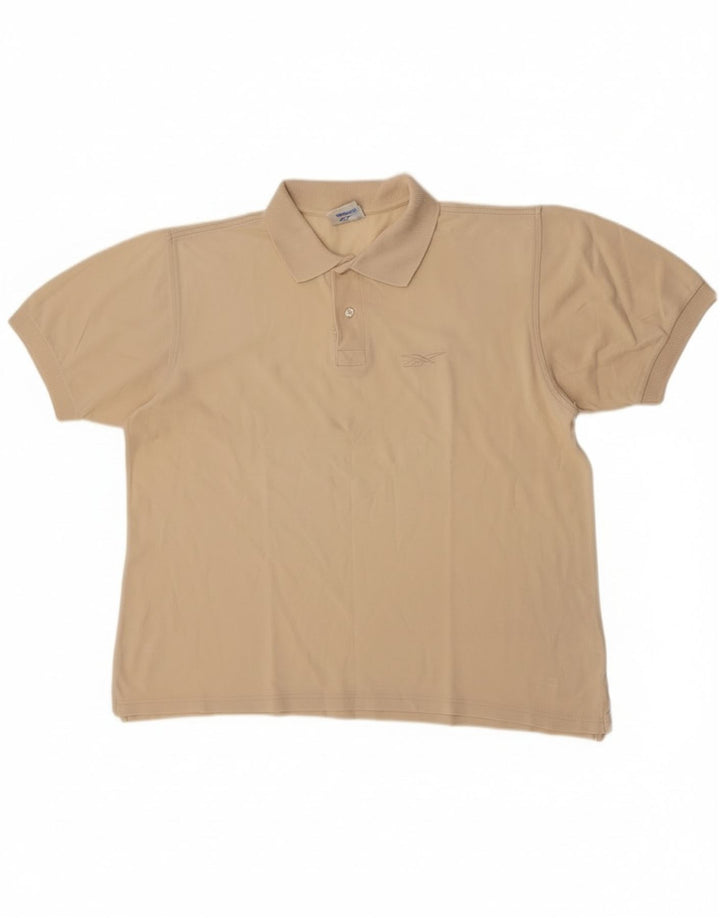 Tricou polo Reebok pentru bărbați, bej mediu