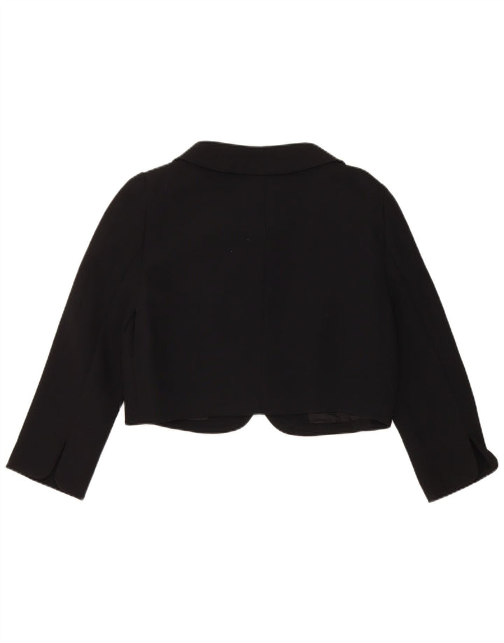 Luisa Spagnoli jachetă bolero pentru femei cu mâneci 3/4 IT 44 mediu negru acetat
