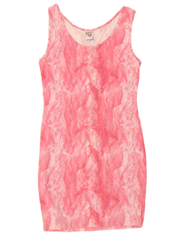 Rochie bodycon fără mâneci pentru femei Stefanel UK 8 Small Pink Tie Dye