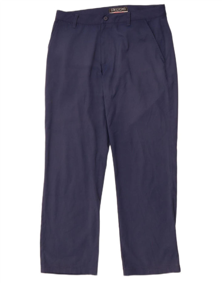 Pantaloni chino drepți pentru bărbați KAPPA Mediu L32 L29 Poliester bleumarin