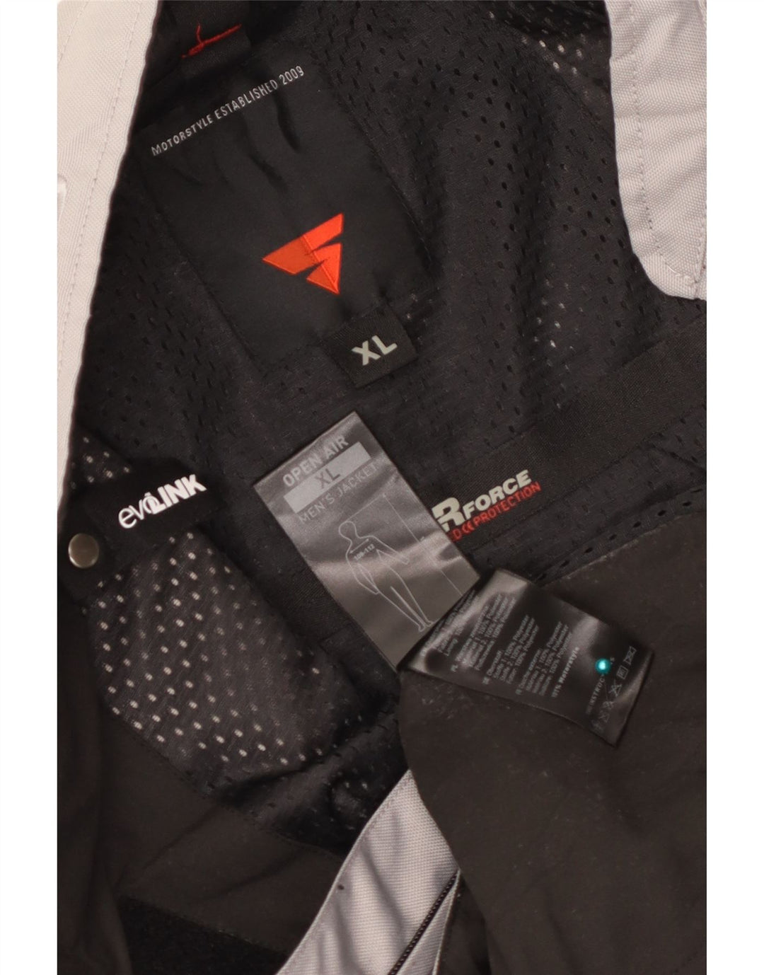 Jachetă Shima Motorstyle Racer pentru bărbați UK 42 XL Gri poliester color bloc