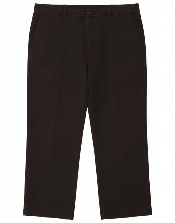 Pantaloni chino drept bărbați Izod L48 L30 bumbac negru