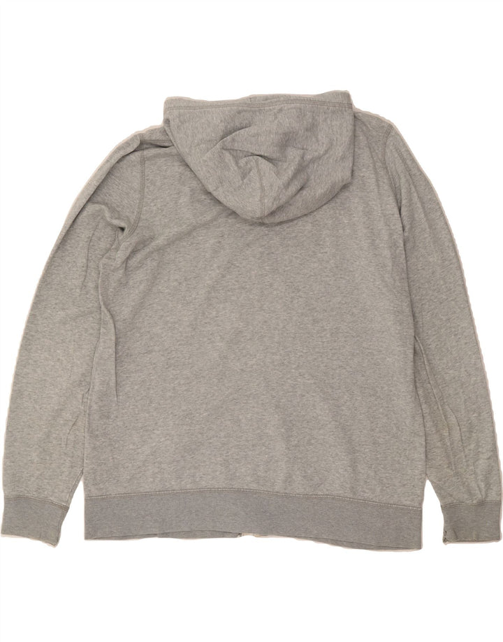 NIKE Mens Zip Hoodie Sweater XL Grey Cotton Vintage Nike and Second-Hand Nike from Messina Hembry 