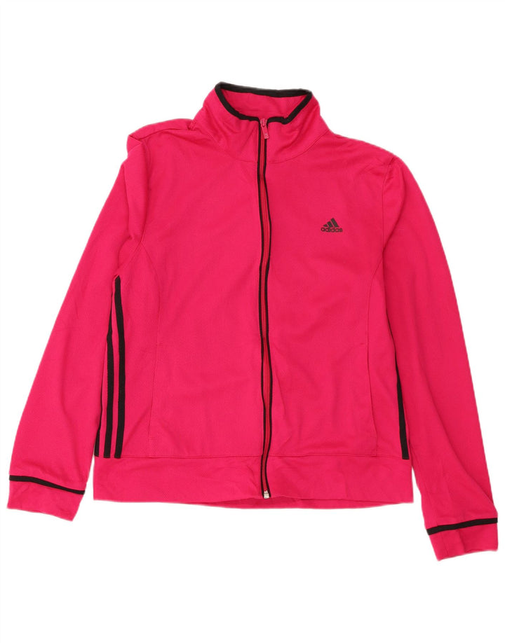 Jachetă de trening pentru femei Adidas UK 18 XL, poliester roz