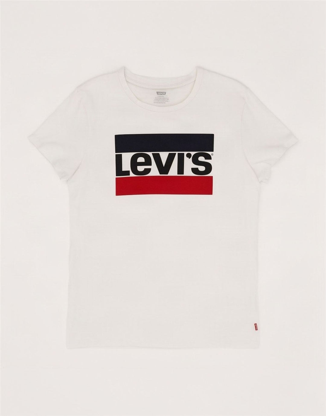 Tricou grafic Levi's pentru femei Top UK 16 Large White Bumbac