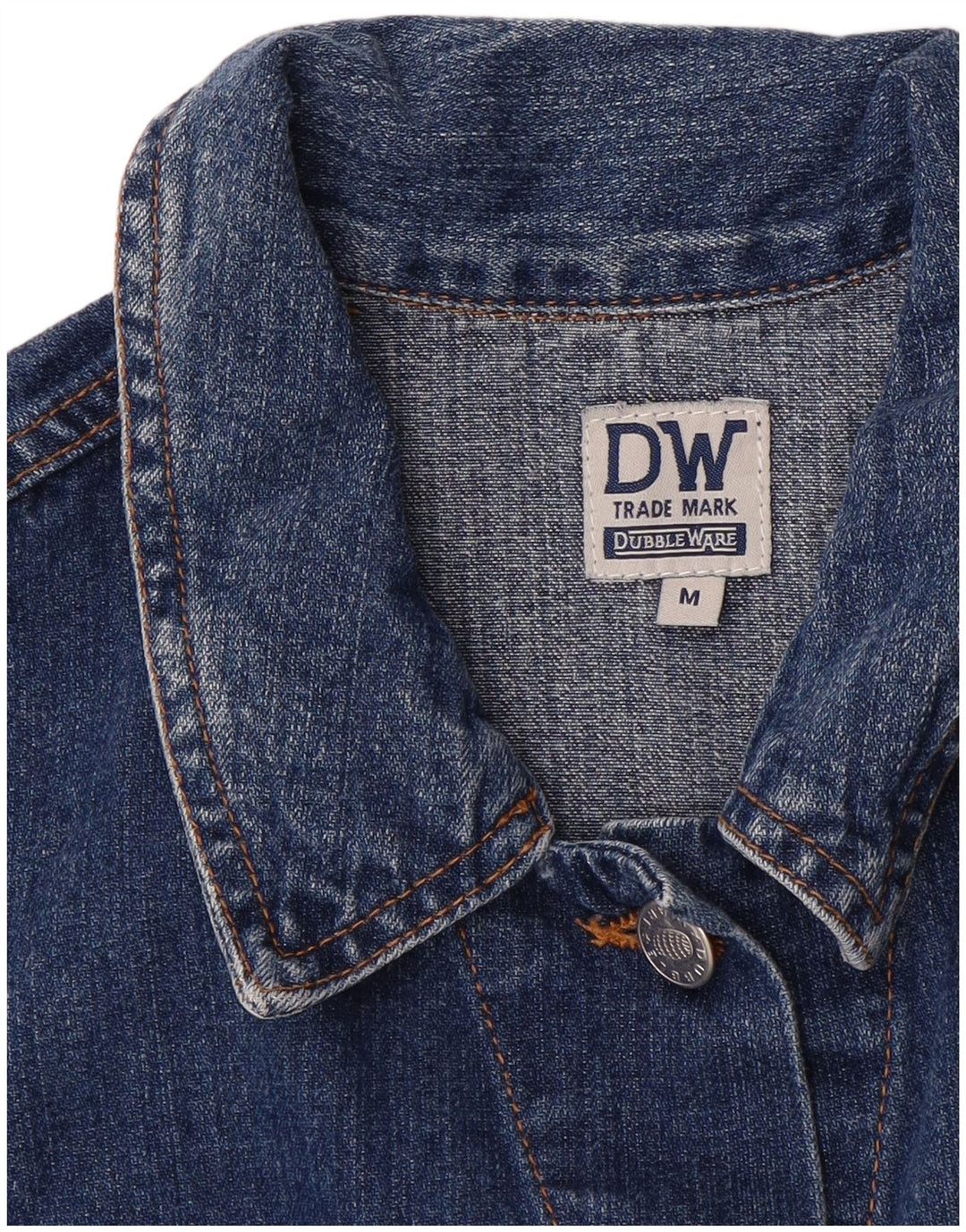 VINTAGE Rochie denim fără mâneci pentru femei UK 12 Medium Blue