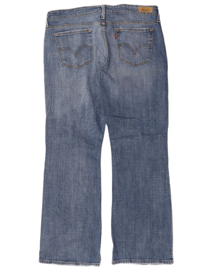Blugi Levi's pentru femei 545 Low Bootcut US 14 XL W36 L31 Blue Bumbac