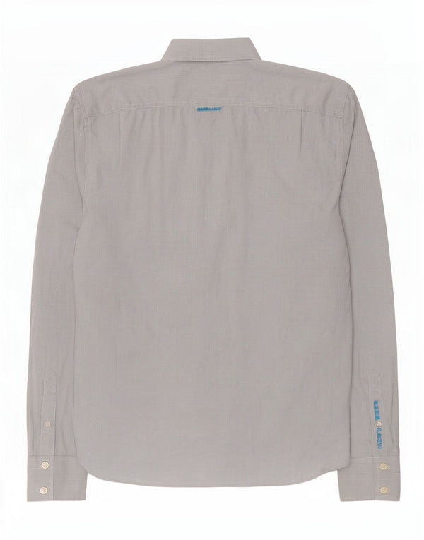 Cămașă pentru bărbați Superdry 2XL, bumbac alb Gingham