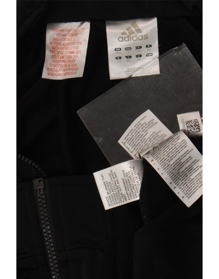 Jachetă de trening pentru băieți ADIDAS 13-14 ani, poliester negru