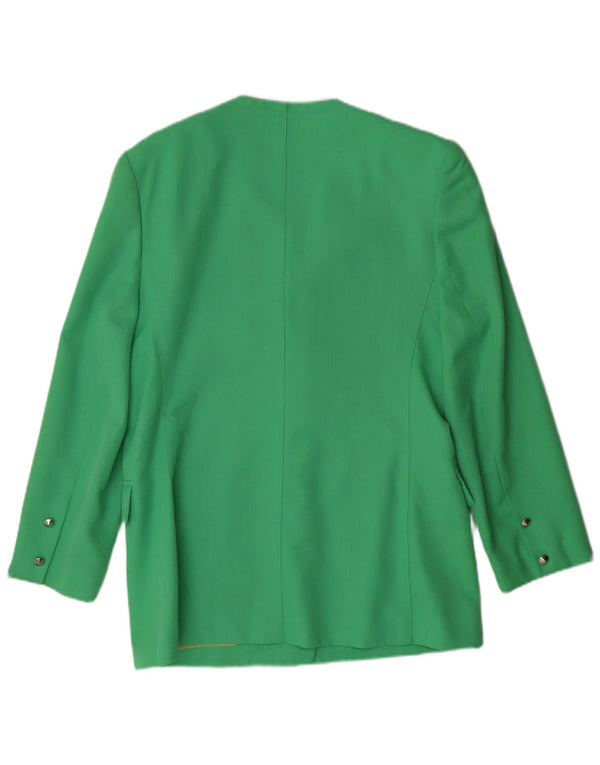 Michael H. Sacou blazer pentru femei cu 5 nasturi UK 14 Medium Green Classic