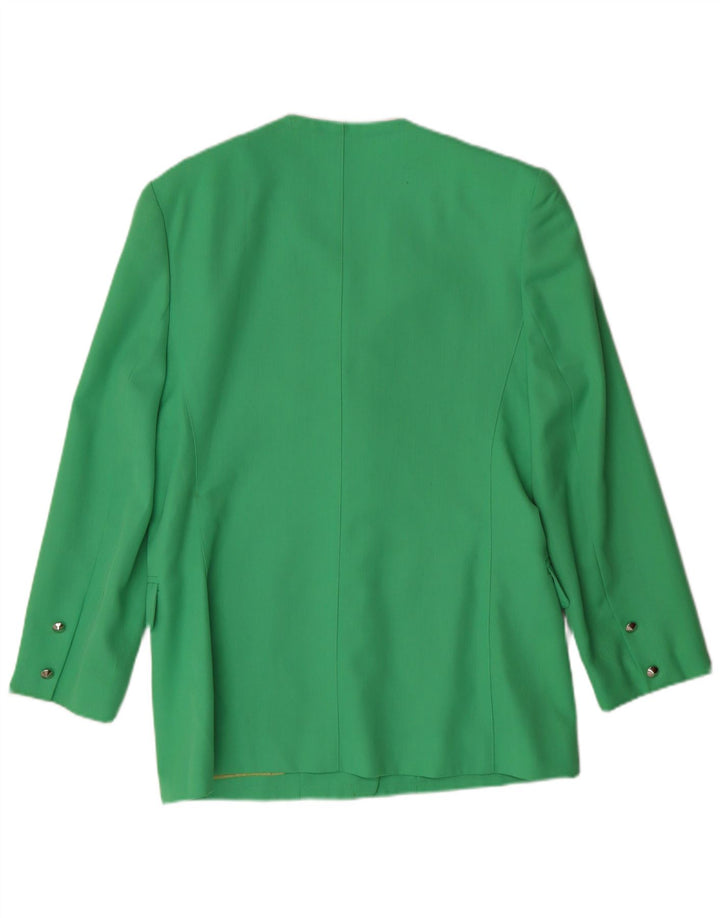 Michael H. Sacou blazer pentru femei cu 5 nasturi UK 14 Medium Green Classic