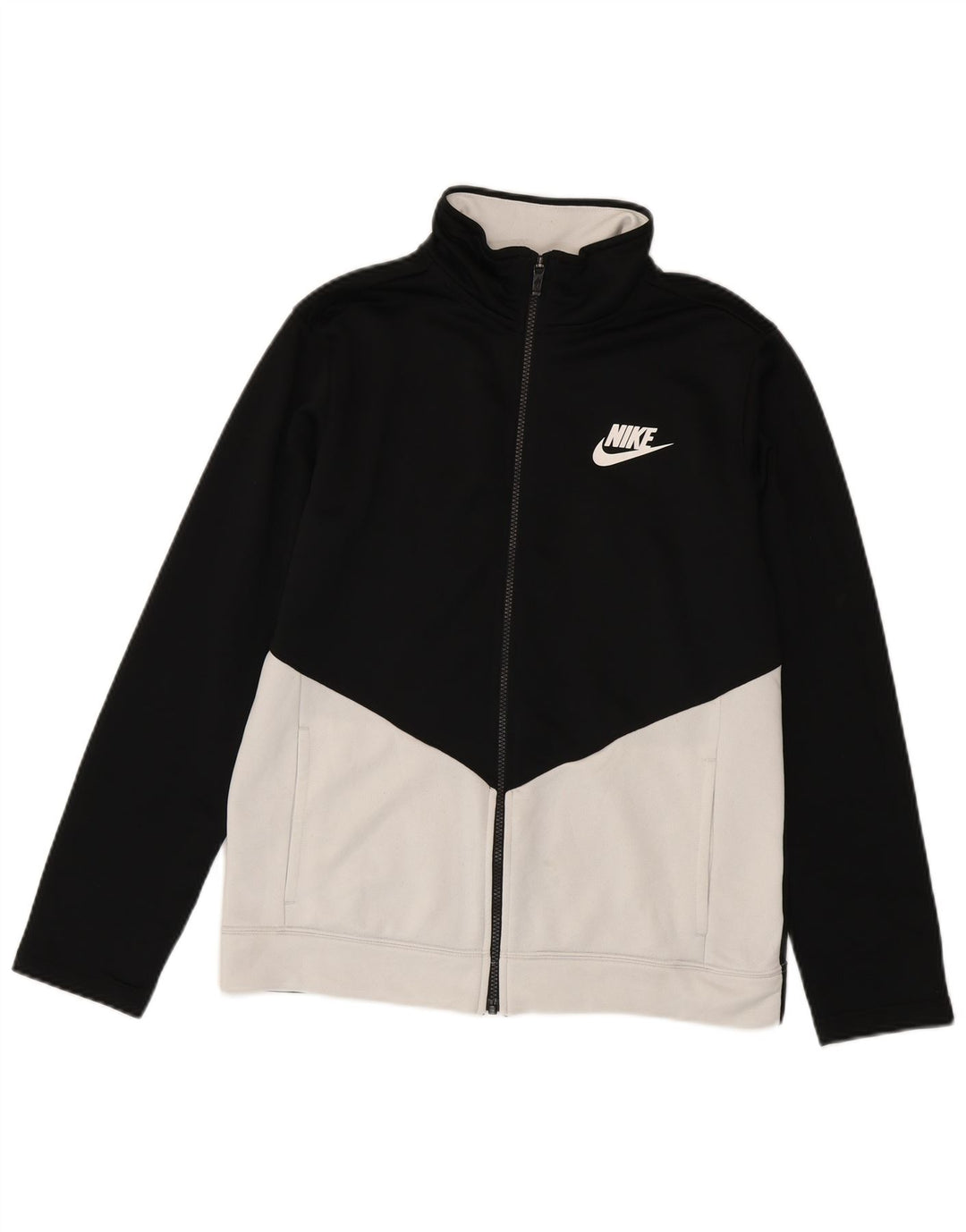 Jachetă de trening pentru băieți Nike 13-14 ani XL Poliester color bloc negru