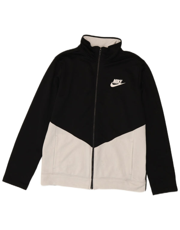 Jachetă de trening pentru băieți Nike 13-14 ani XL Poliester color bloc negru