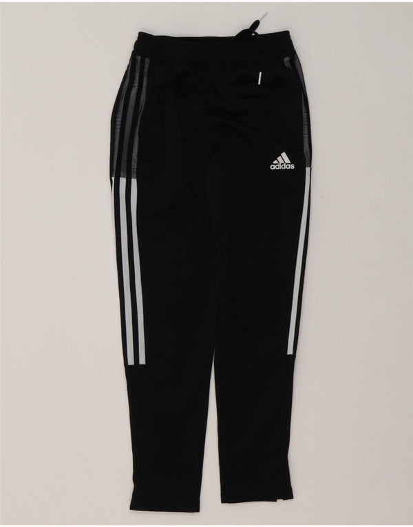 Pantaloni de trening Adidas baieti 9-10 ani poliester negru