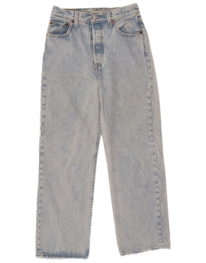 Blugi largi Levi's pentru femei W25 L27 bumbac albastru