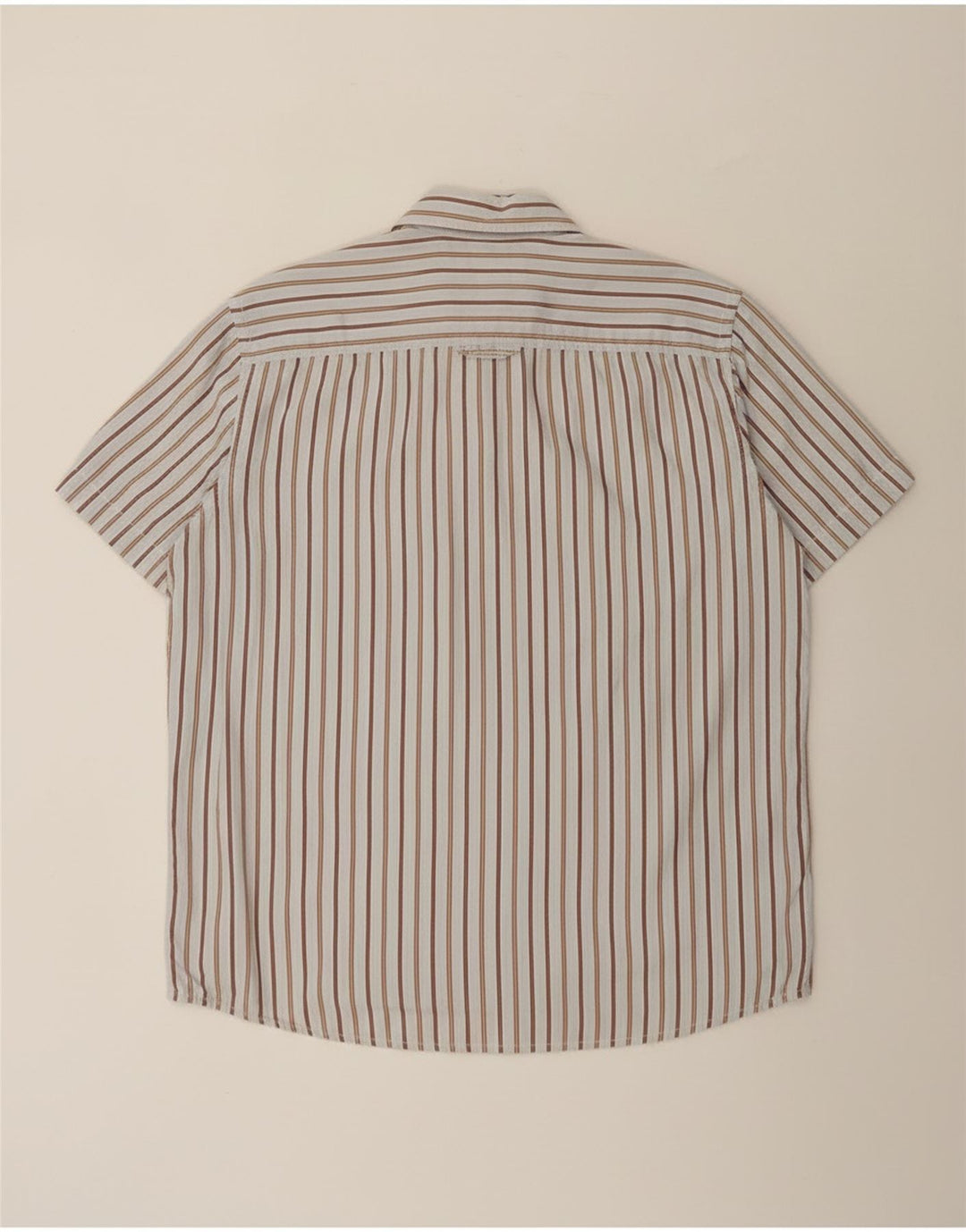 Cămașă cu mânecă scurtă pentru bărbați Camel Active XL, bumbac cu dungi albastre