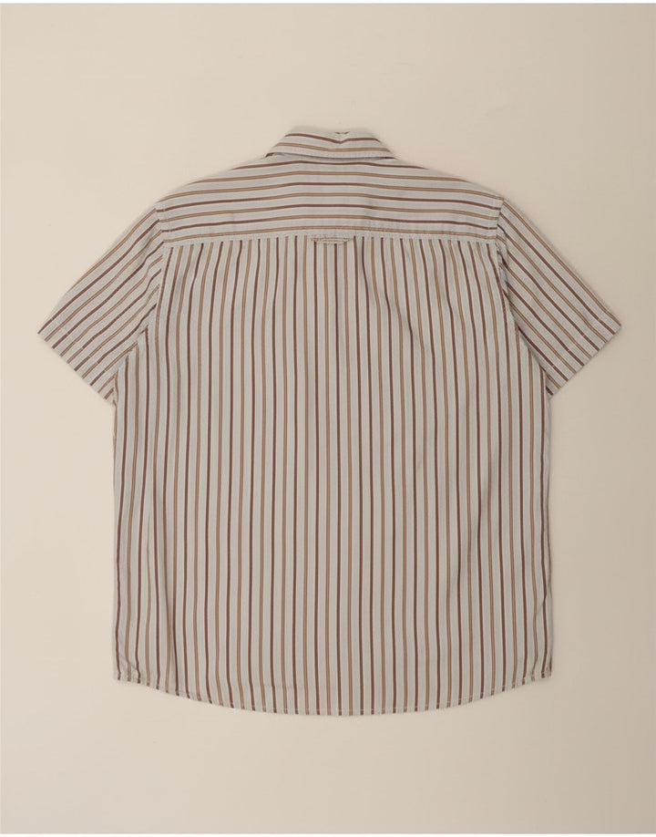 Cămașă cu mânecă scurtă pentru bărbați Camel Active XL, bumbac cu dungi albastre