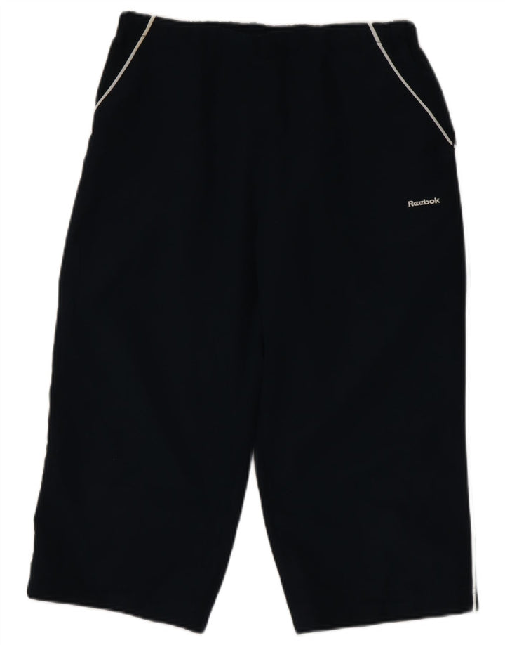 Pantaloni de trening Reebok Capri pentru femei UK 14 Medium Bleumarin Poliester