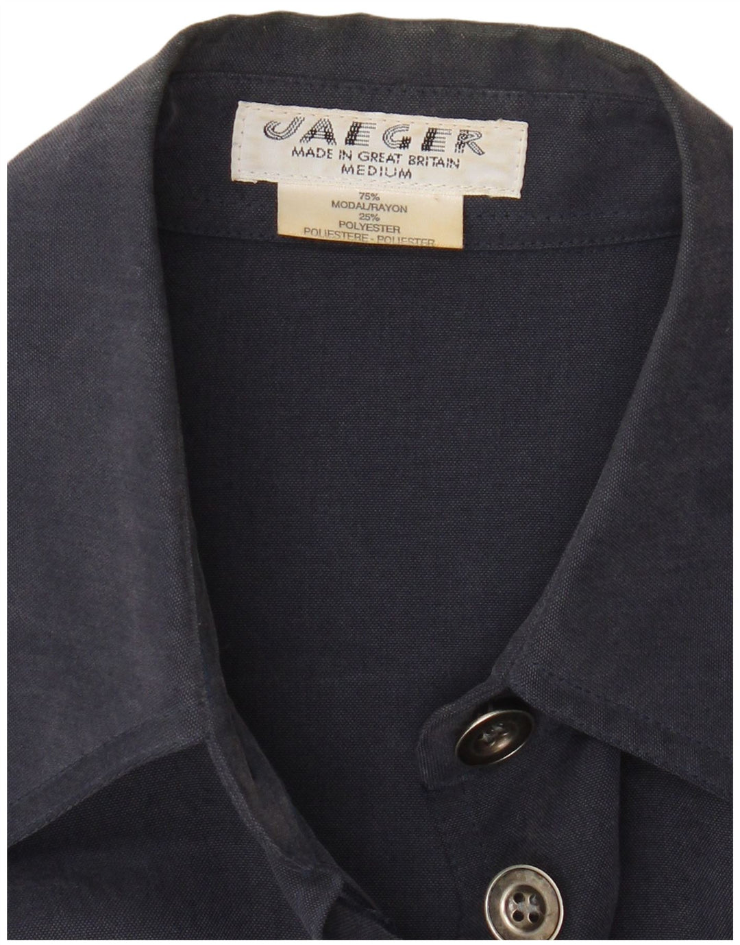 Jaeger Pardesiu pentru femei UK 14 Medium Bleumarin Modal