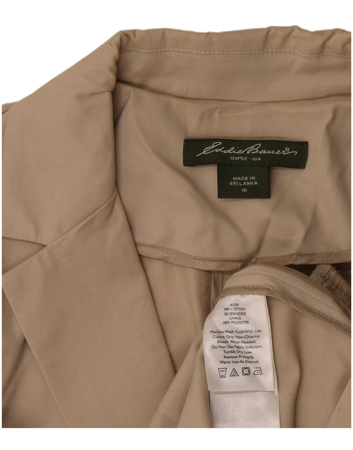 EDDIE BAUER Jachetă pentru femei cu 2 nasturi, US 10, mare, bej, bumbac