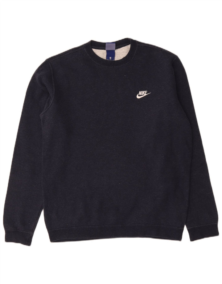 Pulover Nike pentru bărbați, bumbac mediu negru