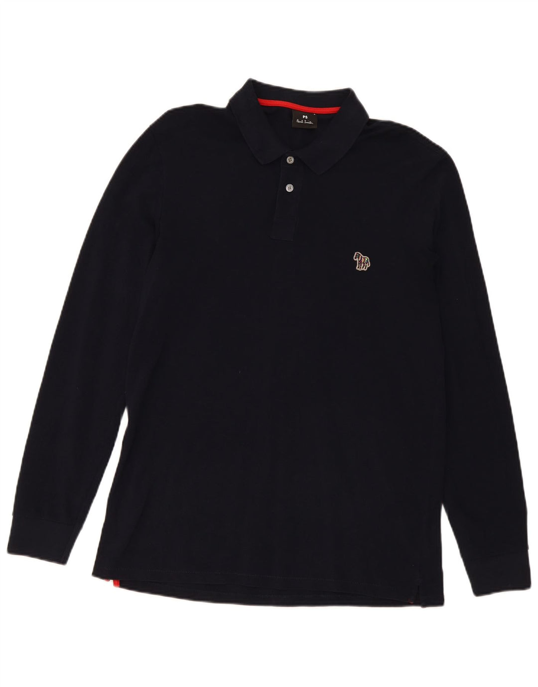Cămașă polo cu mânecă lungă pentru bărbați Paul Smith, bumbac bleumarin mediu