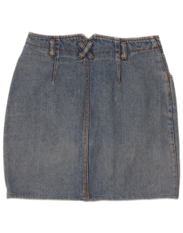 Fusta Mini Denim Vintage pentru Femei W26 Small Blue