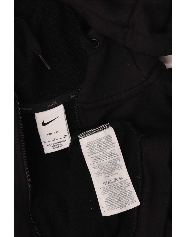 Pulover Nike pentru bărbați Dri Fit, cu fermoar, poliester mic, negru
