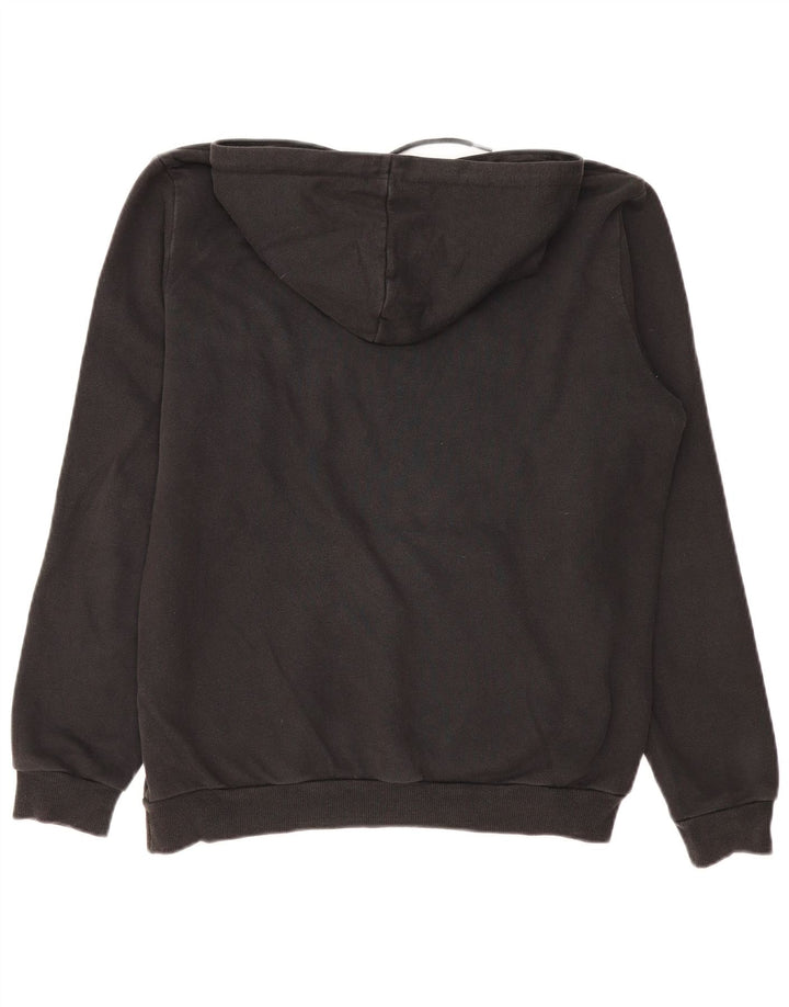 Pulover PUMA pentru femei cu capota cu grafică UK 14, bumbac mediu negru