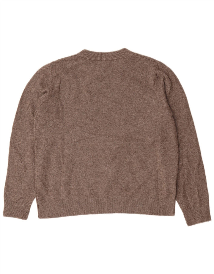 Pulover pentru femei Marks & Spencer cu decolteu triplu UK 14 Poliester mediu gri