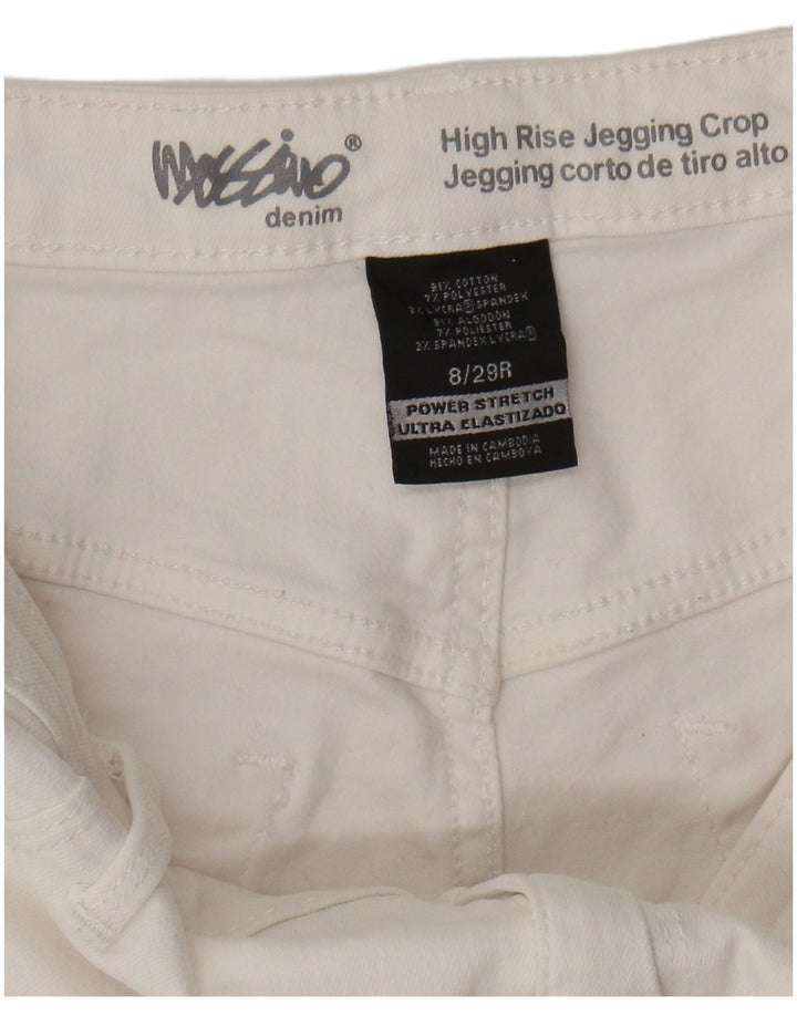 MOSSIMO Womens High Rise Jegging Cropped Jeans US 8 Medium W29 L25 White