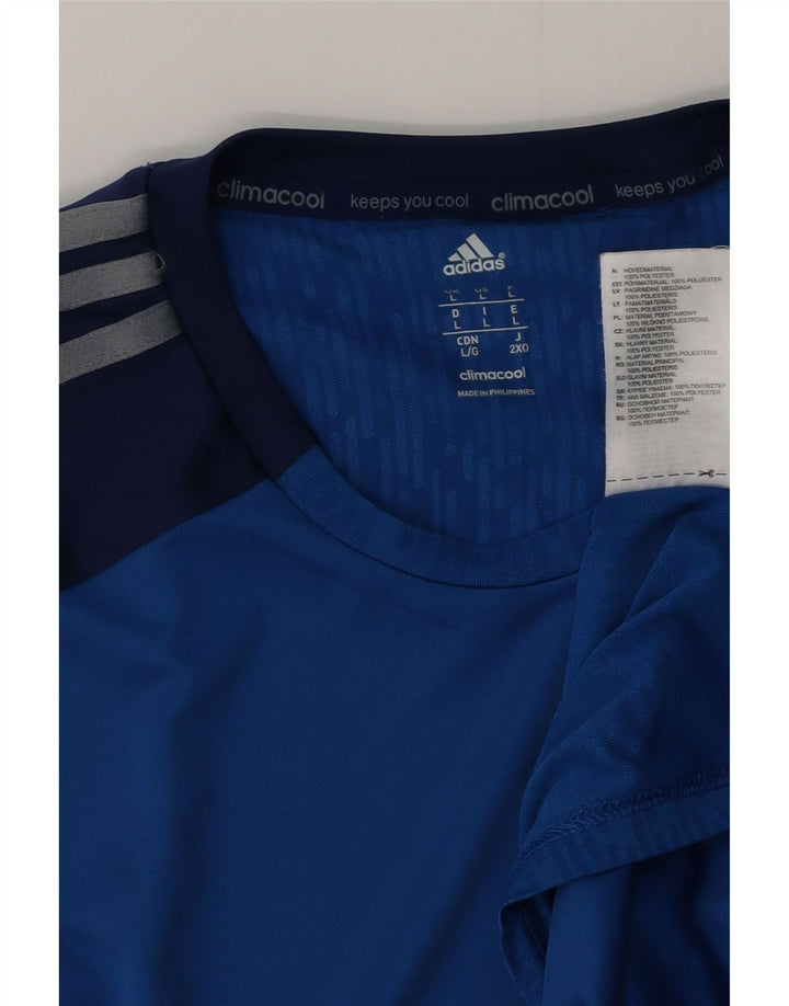Vestă Climacool ADIDAS pentru bărbați, mare, albastru, poliester color bloc