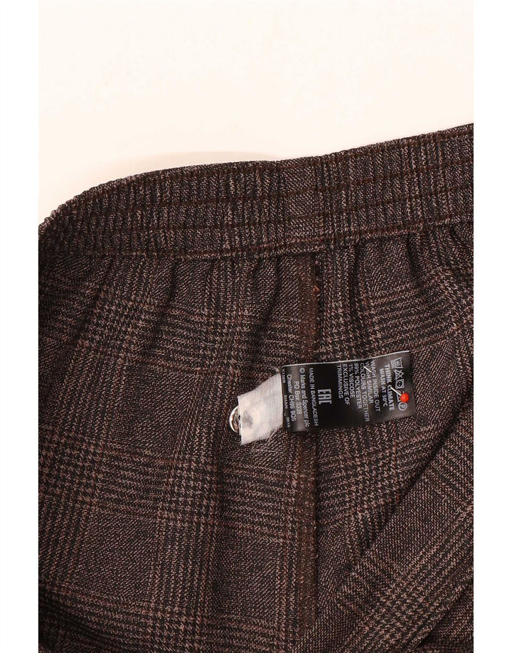 Pantaloni tăiați pentru femei Marks & Spencer UK 12 Medium W28 L24 Gri