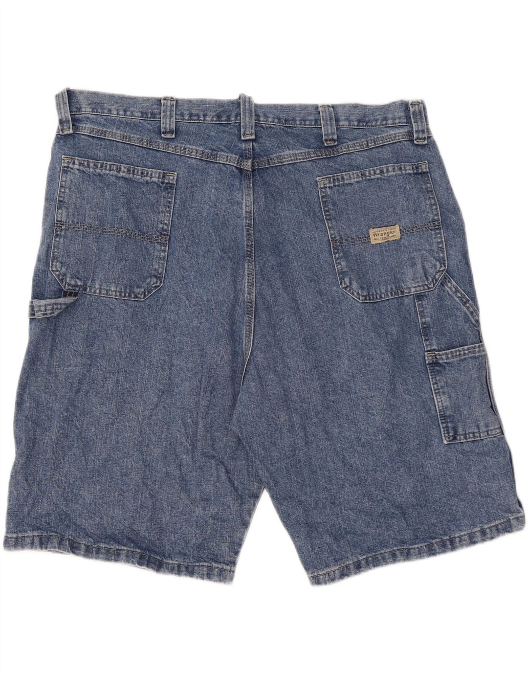Pantaloni scurți din denim cargo WRANGLER pentru bărbați W42 2XL bumbac albastru
