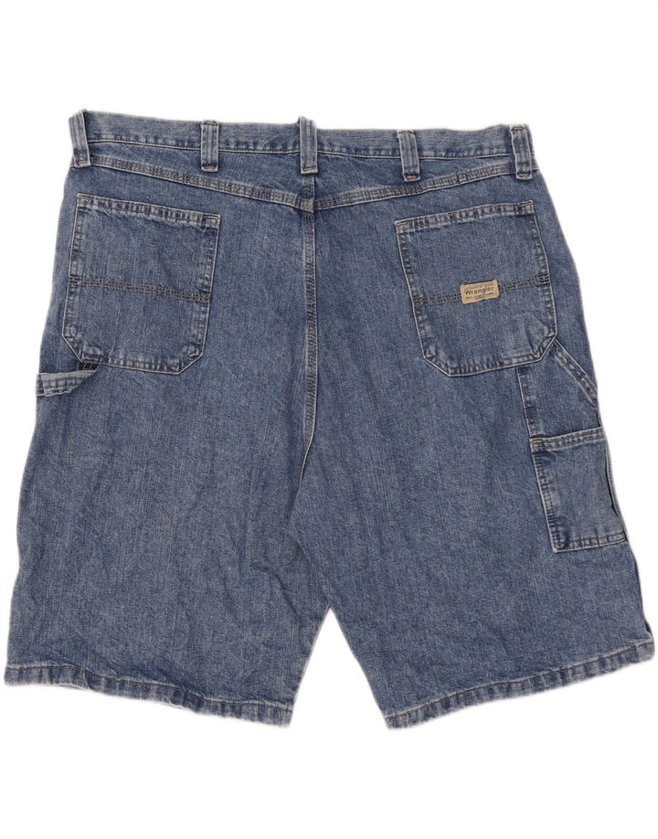 Pantaloni scurți din denim cargo WRANGLER pentru bărbați W42 2XL bumbac albastru