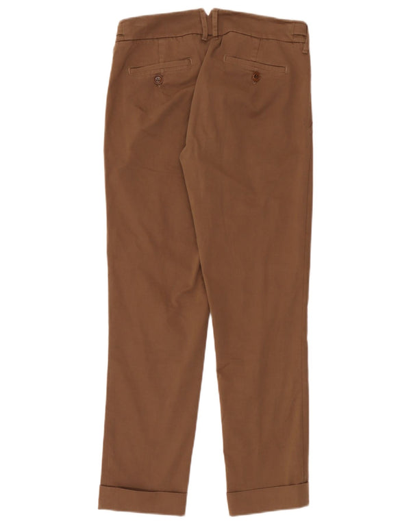 Max Mara Pantaloni chino subțiri pentru femei de weekend cu talie joasă UK 4 XS W28 L26 maro