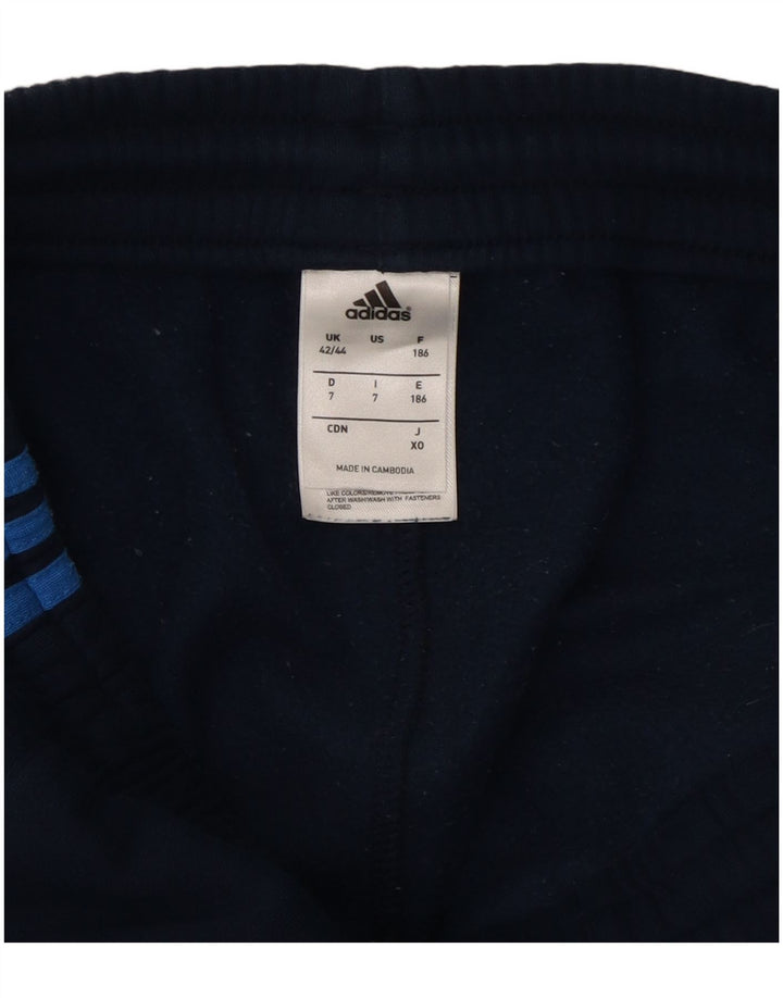 Pantaloni de trening pentru bărbați ADIDAS Pantaloni de jogging UK 42/44 Mare Bumbac bleumarin