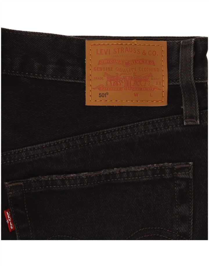 Pantaloni scurți Levi's 501 Distressed Denim W28 Medium Black
