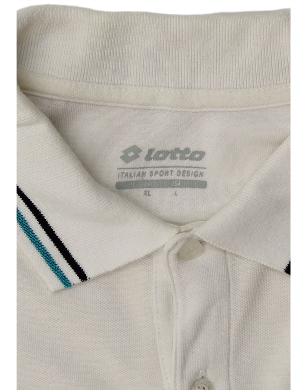 Tricou polo pentru bărbați Lotto, mare, alb