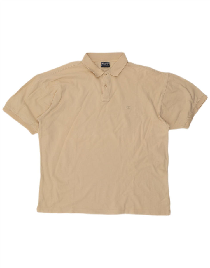 Tricou polo pentru bărbați Champion 2XL, bumbac bej