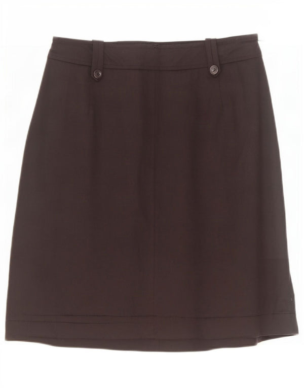 Fusta dreaptă pentru femei Marella UK 10 Small W30 Bumbac negru