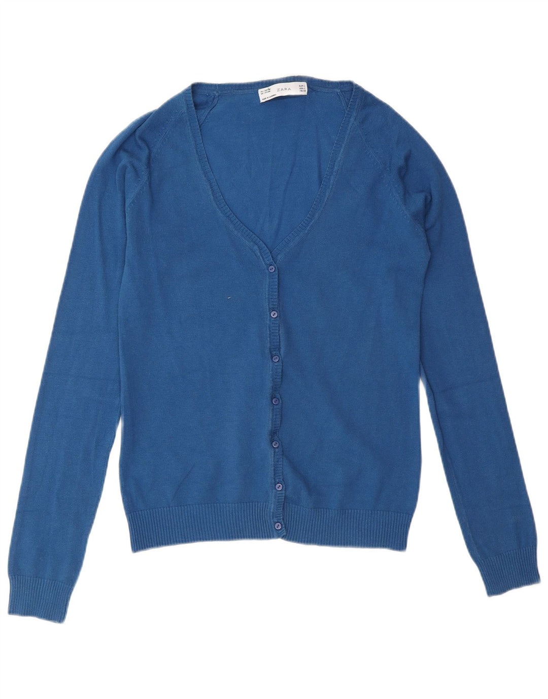 Pulover cardigan pentru femei Zara UK 14 Large Blue