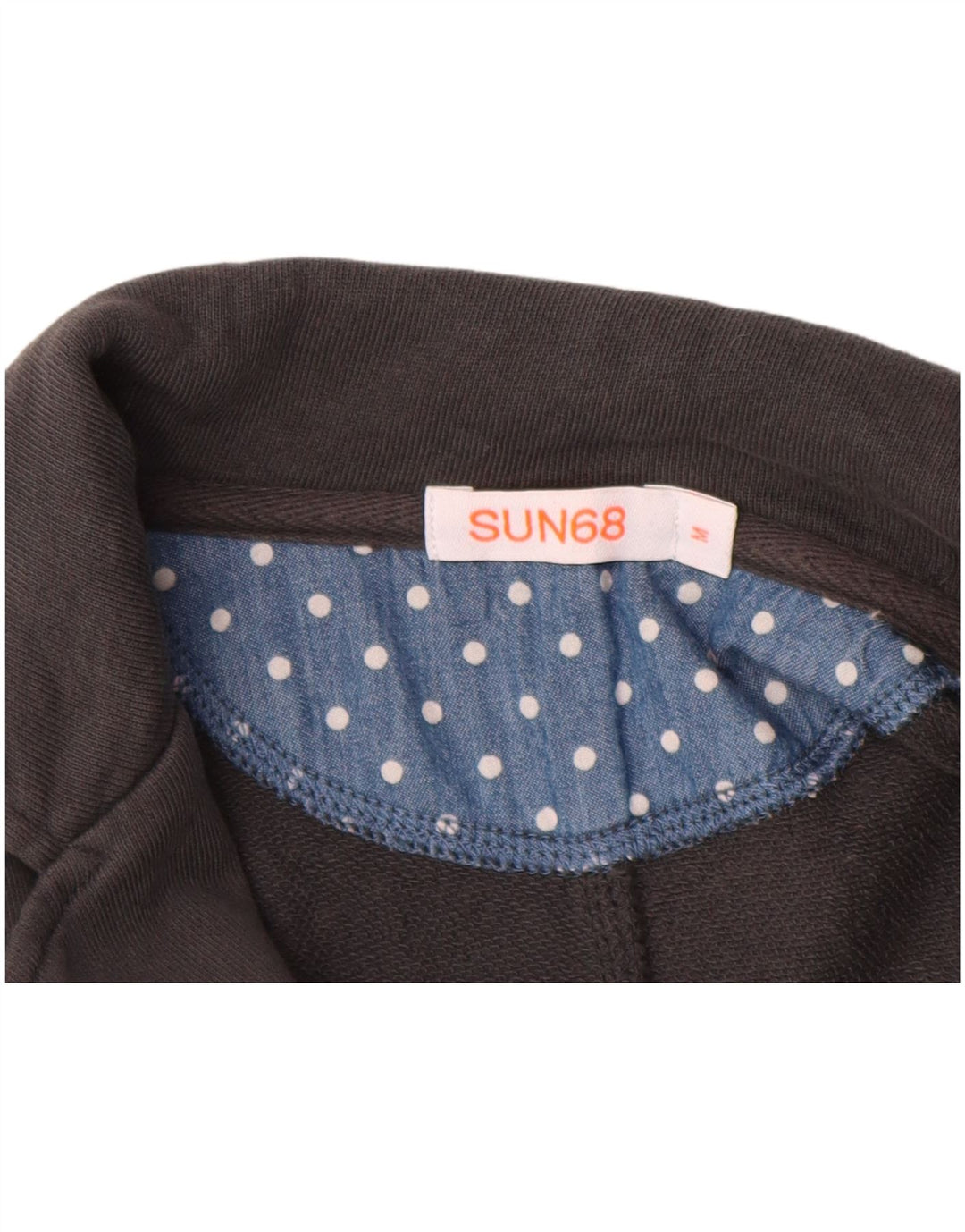 Sun68 Jachetă pentru femei cu 2 nasturi, UK 12, bumbac gri mediu