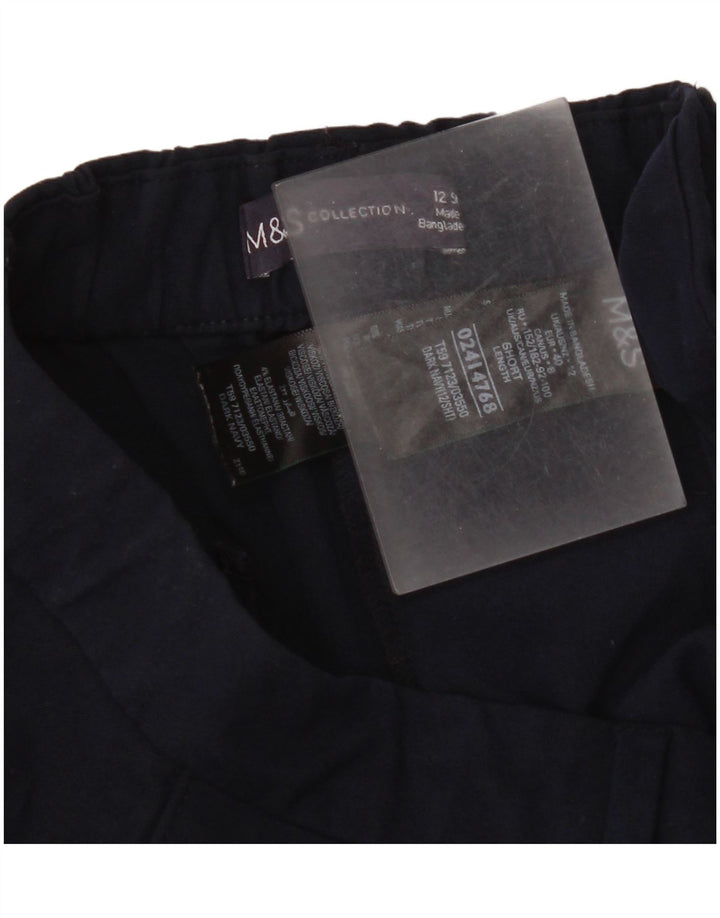 Pantaloni de costum pentru femei Marks & Spencer UK 12 Medium W30 L28 Bleumarin