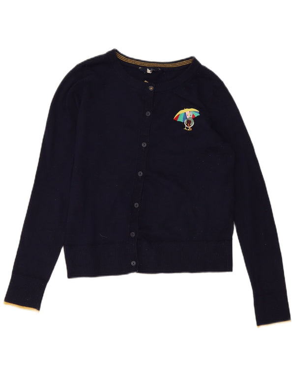 Pulover cardigan pentru femei Joules UK 10 mic bumbac bleumarin