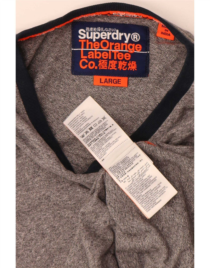 Tricou Superdry pentru bărbați Top mare bumbac gri