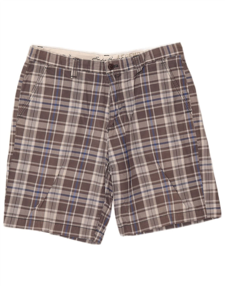 Pantaloni scurți chino pentru bărbați EDDIE BAUER W34 Large, gri Check
