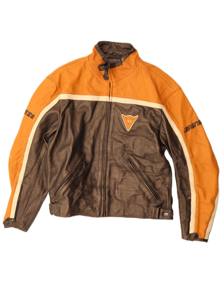 Jachetă Dainese Graphic Racer pentru bărbați IT 56 XL Maro Colorblock