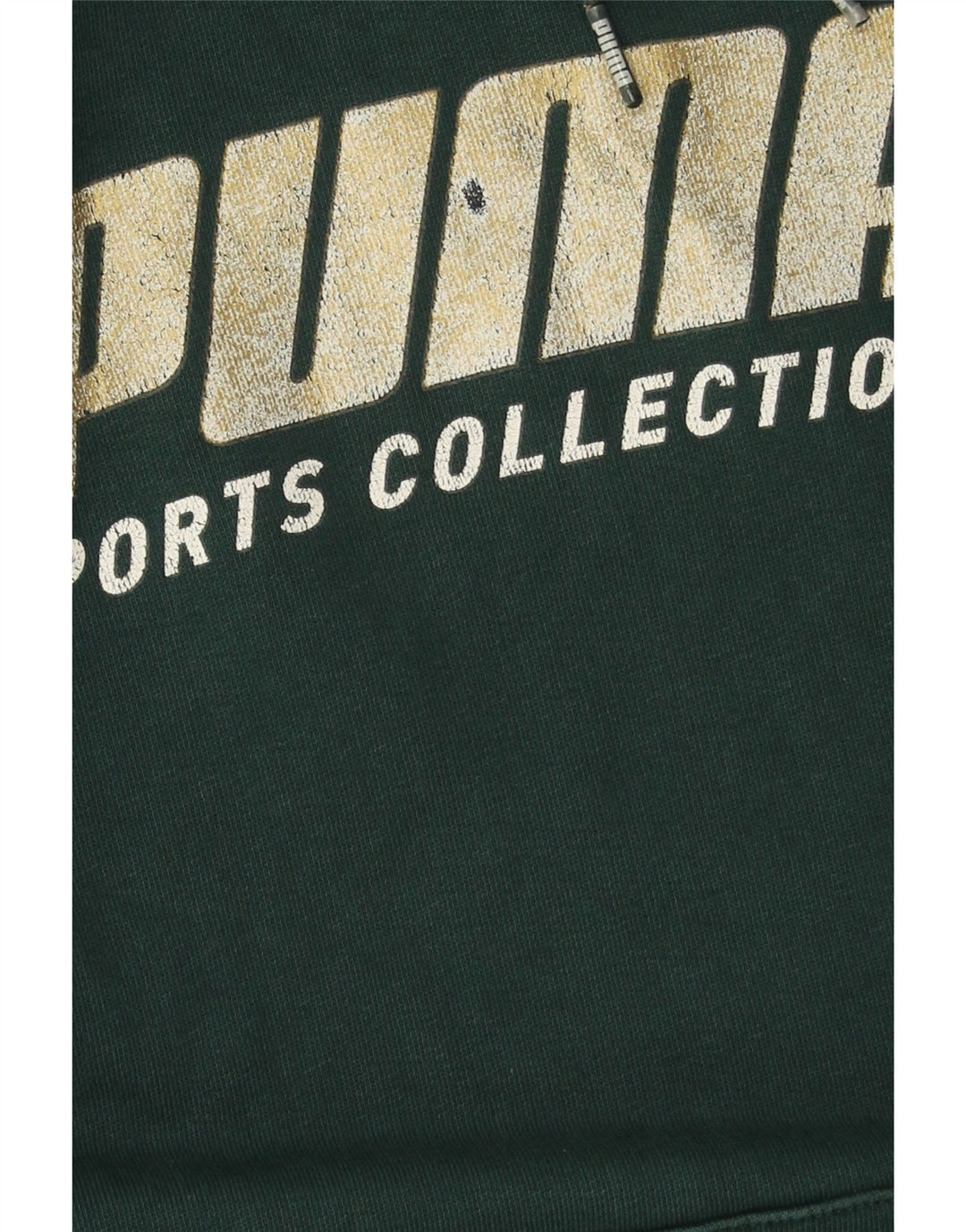 Pulover cu glugă grafic PUMA pentru bărbați, bumbac verde mic
